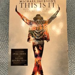 New Michael Jackson's This Is It DVD