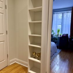 Tall White Bookcase