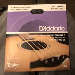 .037-.090 D’Addario Bass Strings