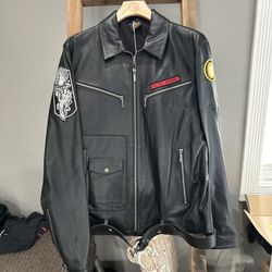 P&Co Leather Motorcycle Jacket