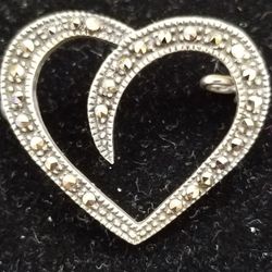 Pin Sterling Silver and Marcasites 