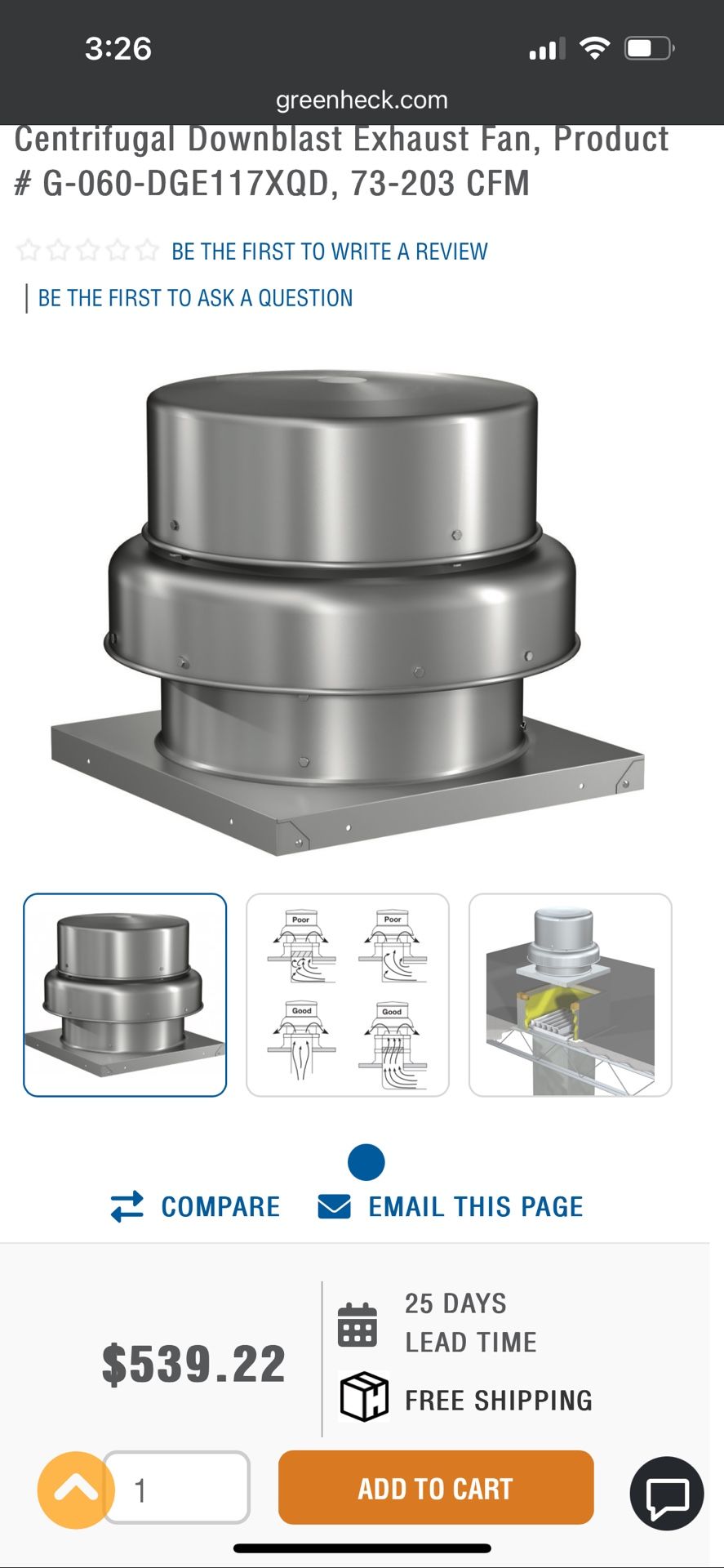 Brand New/Exhaust Fan