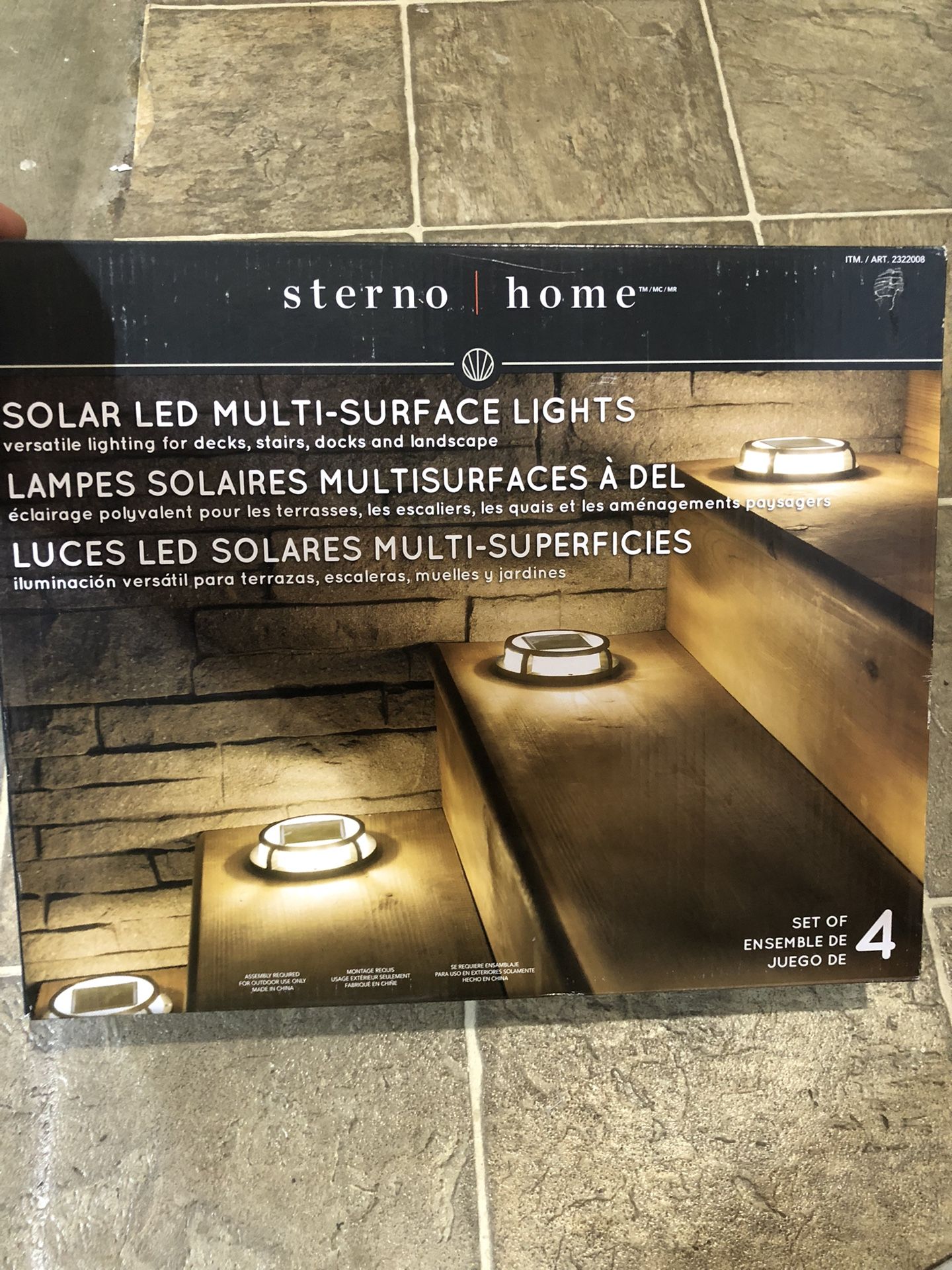 Sterno Home Solar Multi-Surface Light, 4-pack