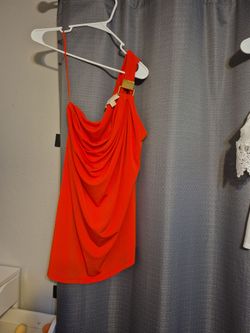 Orange blouse