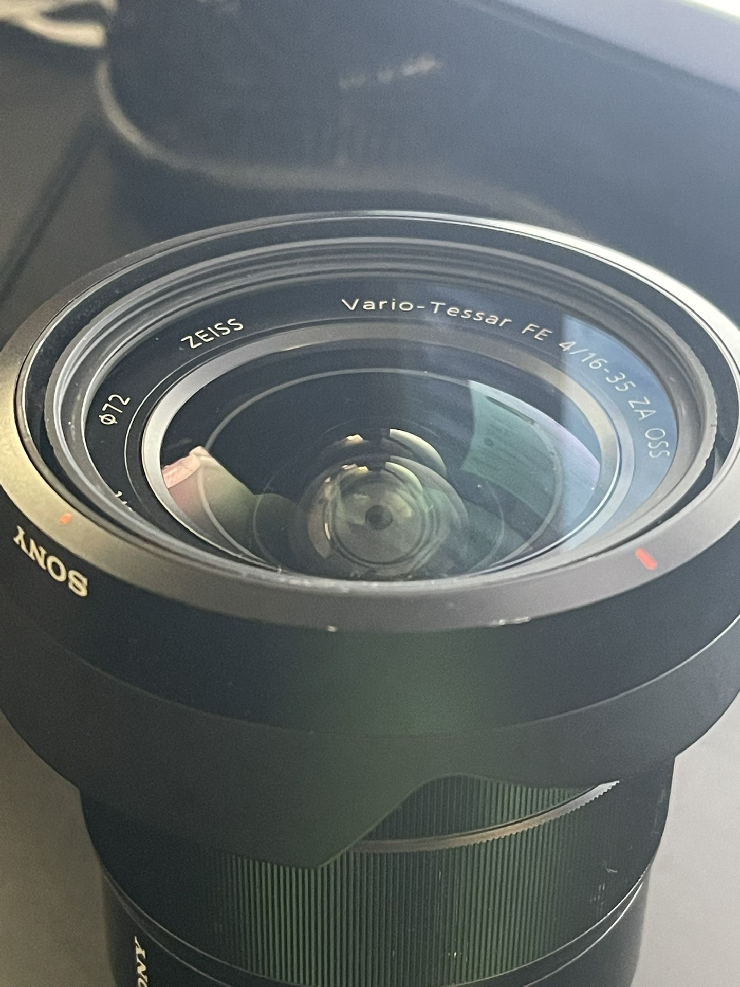 Sony 16mm-35mm F/4 Zeiss Full Frame Lens. 
