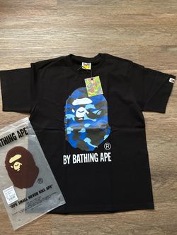 Blue bape shirt-medium