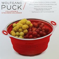 New! Wolfgang Puck Collapsible Strainer Colander