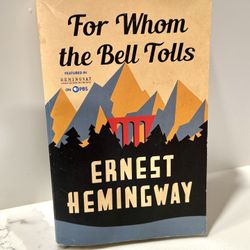 For Whom the Bell Tolls by Ernest Hemingway Paperback Classic War Novel 