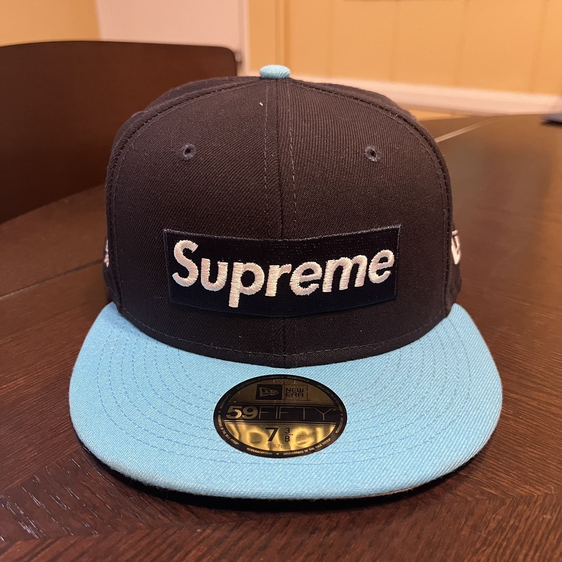 キャップ Supreme 2-Tone Box Logo New Era Supreme - Blue 2-Tone Box Logo - New Era Fitted (SS22) - 7 3/8 for
