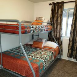 Dorel Twin-Over-Full Metal Bunk Bed

