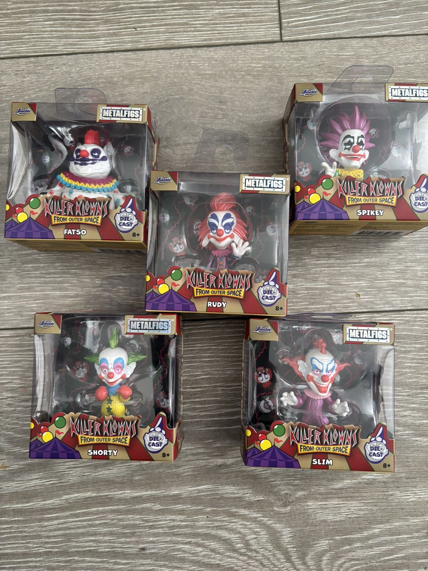 New Killer Klown Metal Figs Full Set