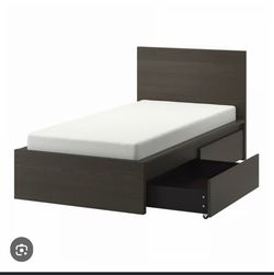 IKEA Malam bed frame in black