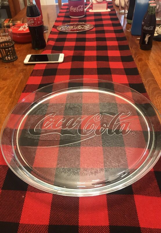 Coca Cola Platter with a chip