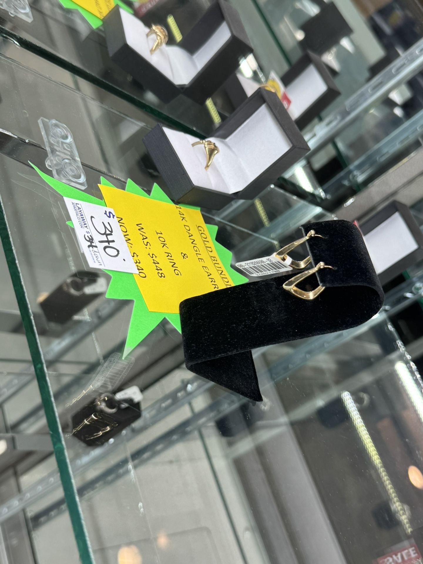 14k earrings and 10k ring (can be sold seperate)