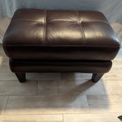 Small Italian Leather Bench (New)