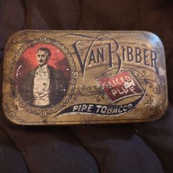 Vintage River Slice Plug Pipe Tobacco Tin