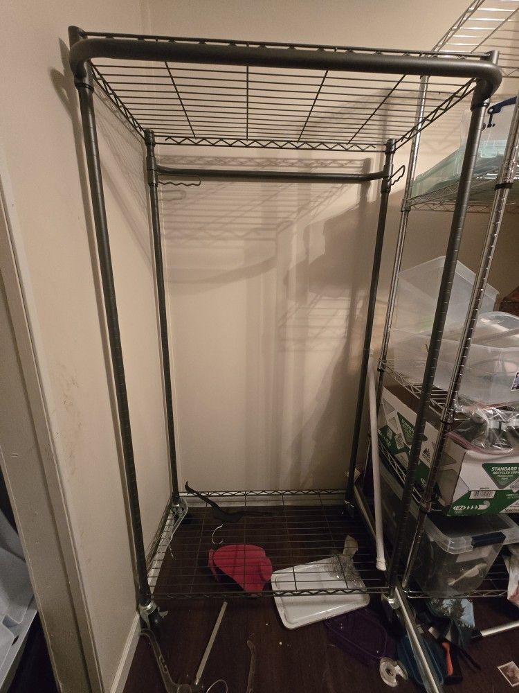 Rolling Clothing Rack