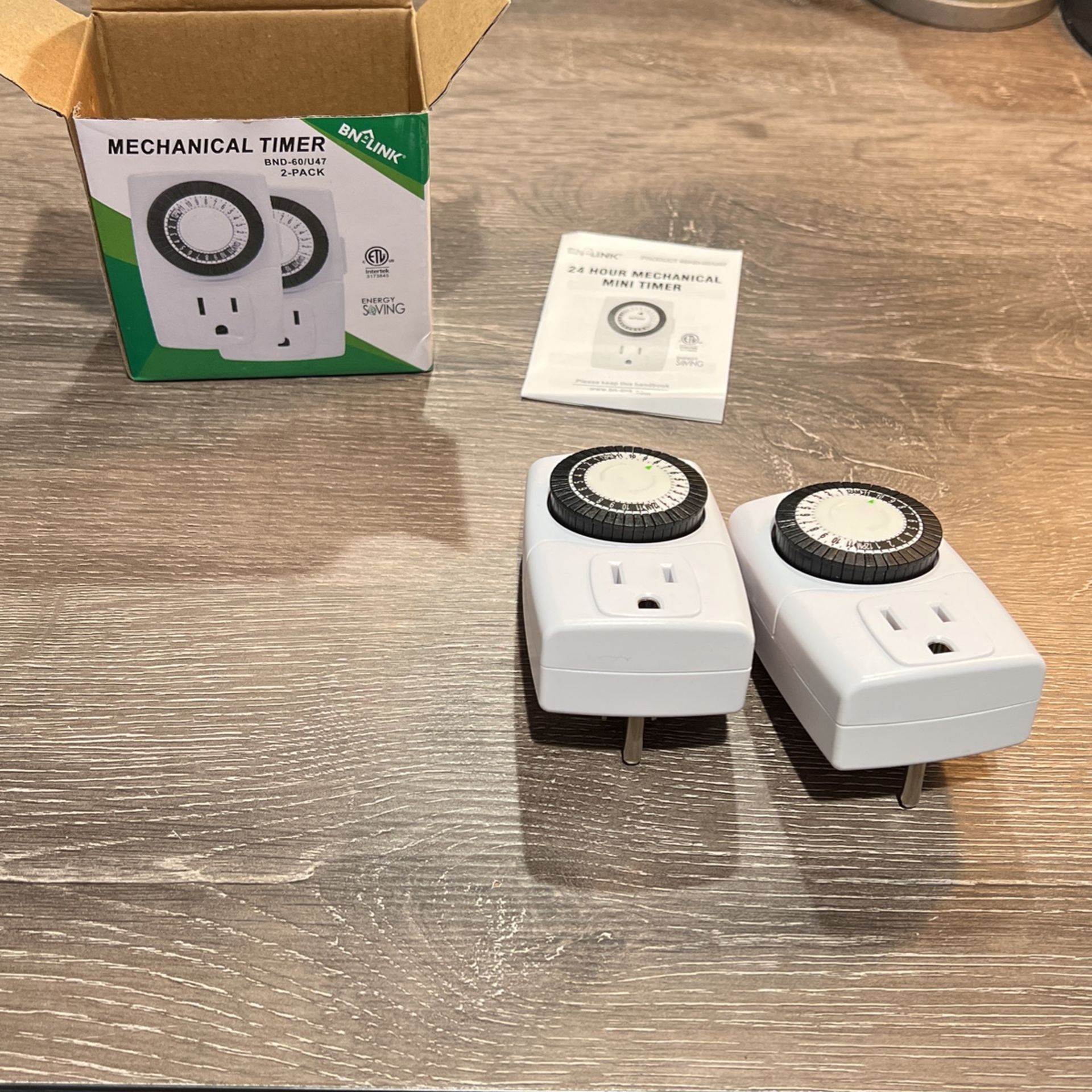 2 Pack Mechanical Timer