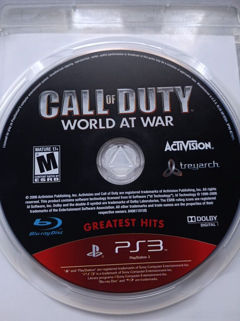 Call Of Duty World At War Ps3