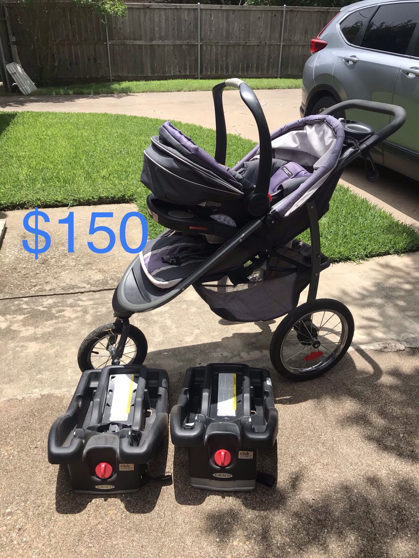 Graco Click Connect Jogging Stroller and Infant Car Seat
