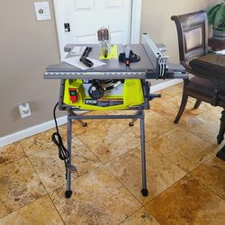Ryobi 15 Amp 10 in. Compact Portable Corded Jobsite Table Saw with Folding Stand(Firm price)