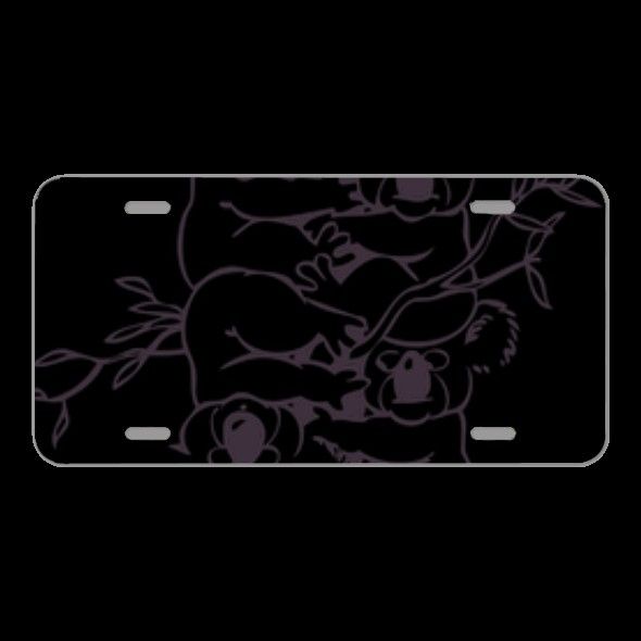 License Plate Novelty Car Front Animals Drawing Marsupial Australia