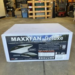 MaxxFan Deluxe, Fan and Vent, 10-Speed, Smoke (Model #7500K)