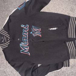 Official Miami Marlins Varsity Jacket by Pro Standard