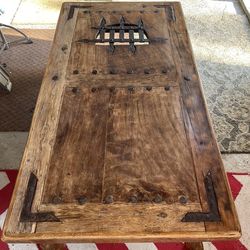 Antique Jail/Prison Door Coffee Table