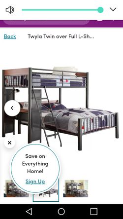 Twin over full w/desk