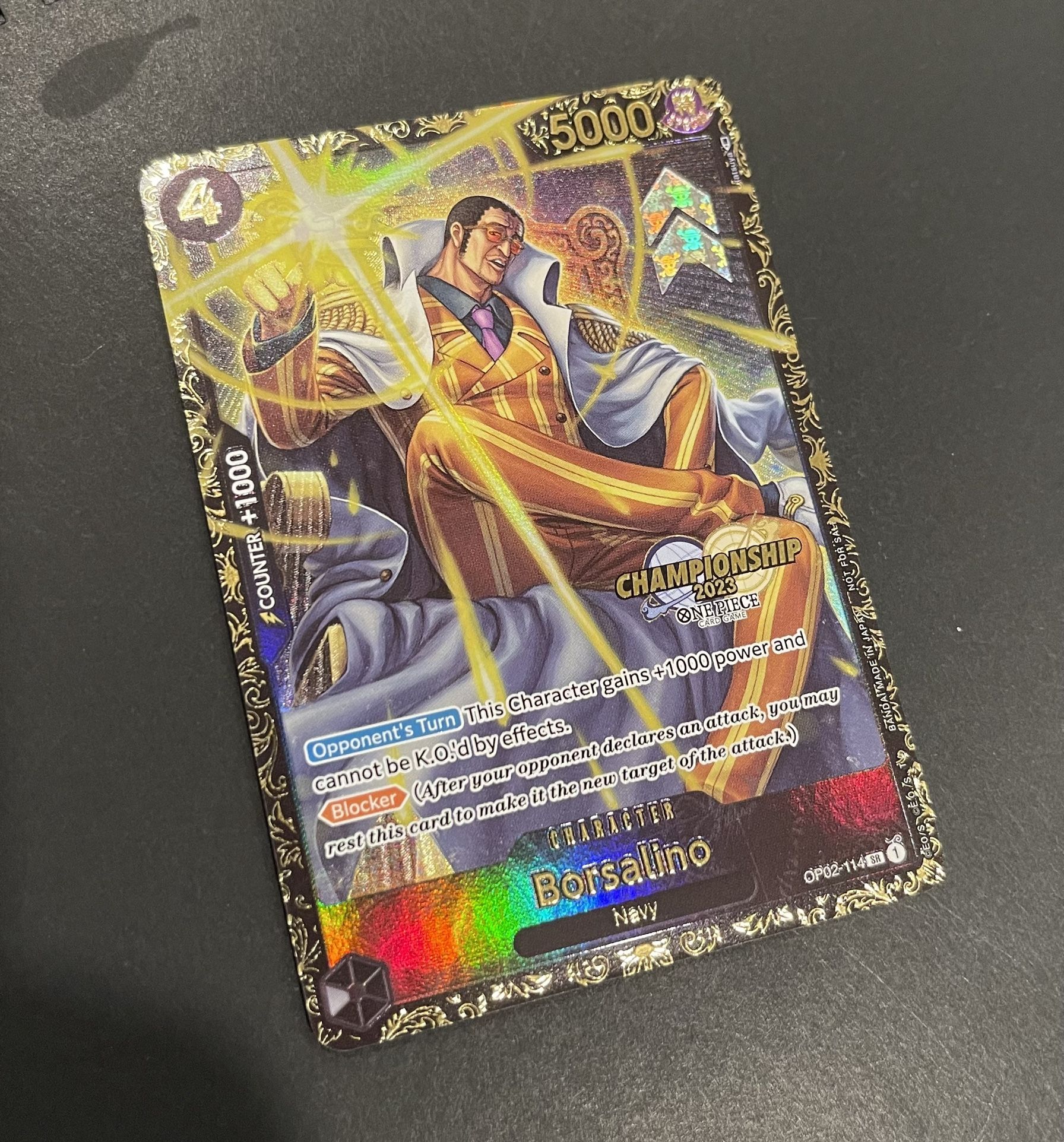 ONE PIECE TCG OP02-114 Borsalino Championship AA