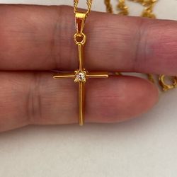 Gold Necklaces Cross NecklacesCross pendant necklace