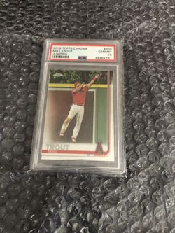 Mike Trout Chrome Topps Gem Mint Condition 10 Card