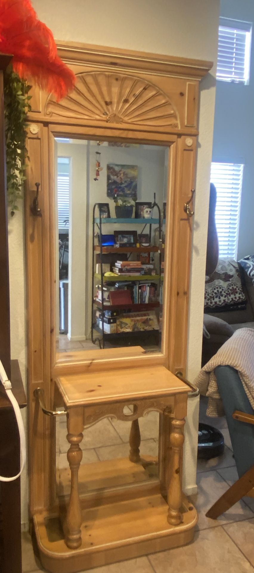 Entry Way Hall Shelf Stand