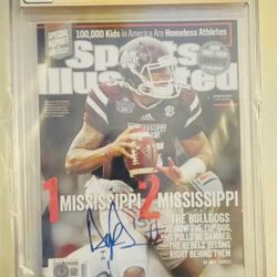 9.2 Autographed & Graded Dak Prescott Sports Illustrated Magazine 