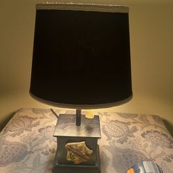 Black Table Lamp Music Motif 15” H