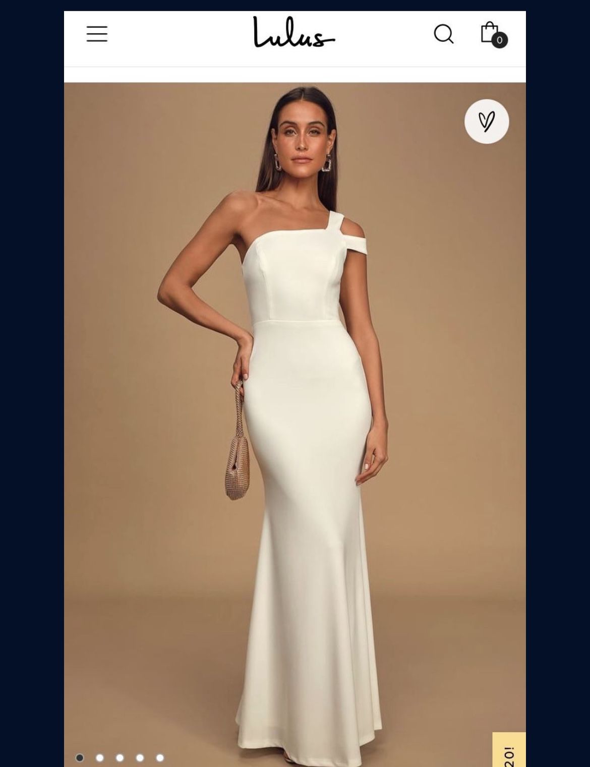 NEVER WORN Lulu ‘s Make An Entrance Wedding Dress Size Medium