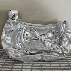 Metallic Silver Handbag