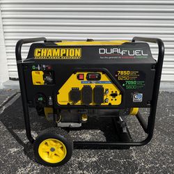 Champion 7850-Watt/6250-Watt Dual Fuel Portable Generator with CO Shield