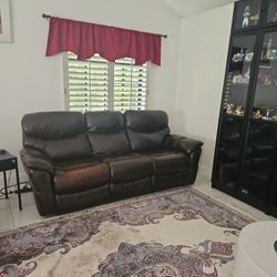 Recliner Leather Sofa & Chair