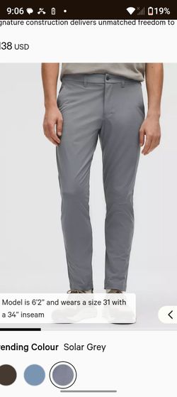 NWT Lululemon ABC slim fit pants size 30x34