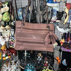 Like new Jessica Simpson maroon leather shoulder bag size 10 x 13