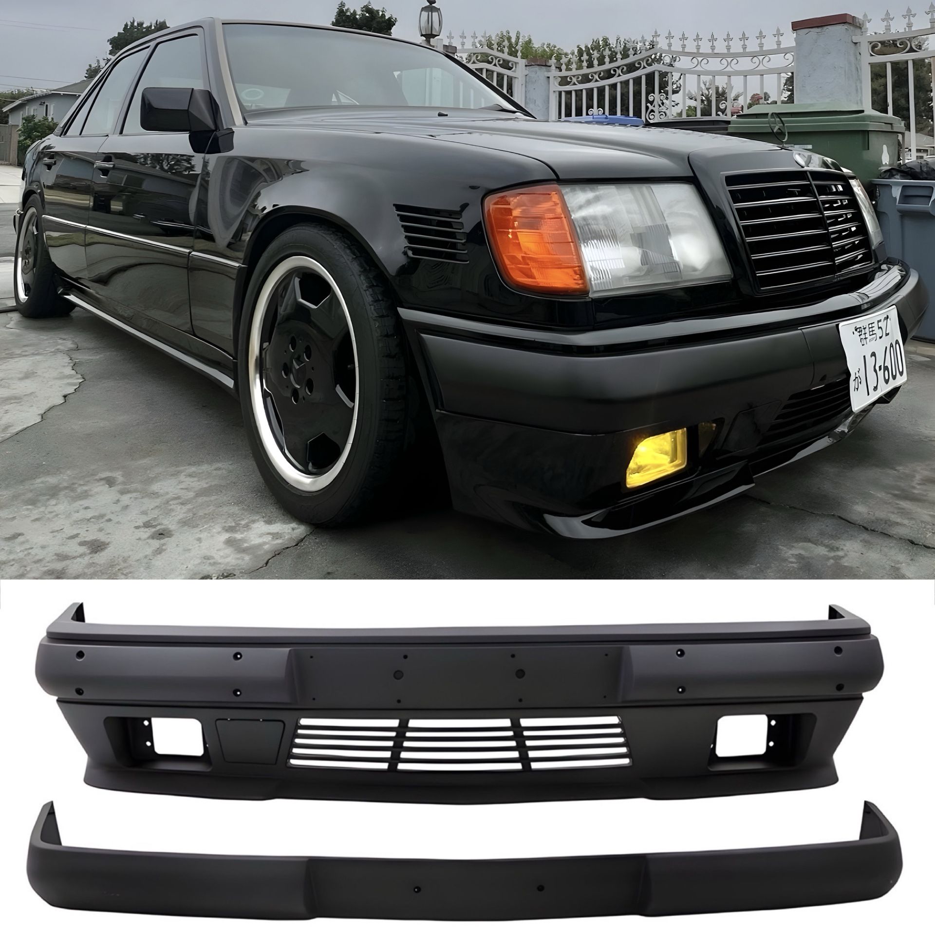 Mercedes Benz W124 AMG Hammer Style Front Bumper 300E 320E 400E