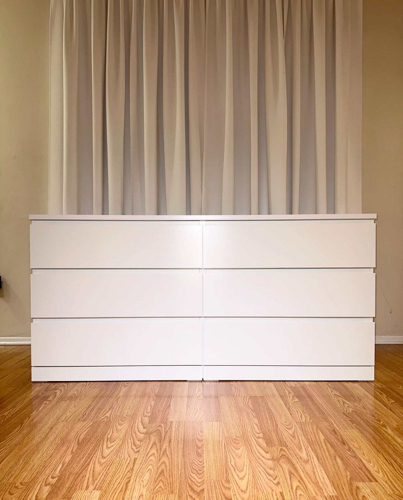 Ikea Malm 6 Drawer Dresser- White