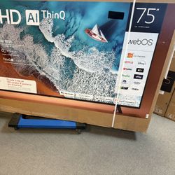 75 Tv Lg Smart 4k HDTV $55 Down Takes The TVs On Finacing   Free Delivery 6 Month warranty. 