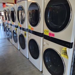 LG ThinQ WashTower Single Unit Front Load Washer 4.5 Cubic Feet  AND  Gas Dryer 7.4 Cubic Feet   S98