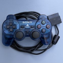 Playstation 2 Controller - Clear Blue