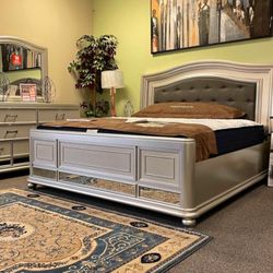 4 Piece Queen Bedroom Set###Only $39 Down Payment with Financing 💥 No Needed Credit Check