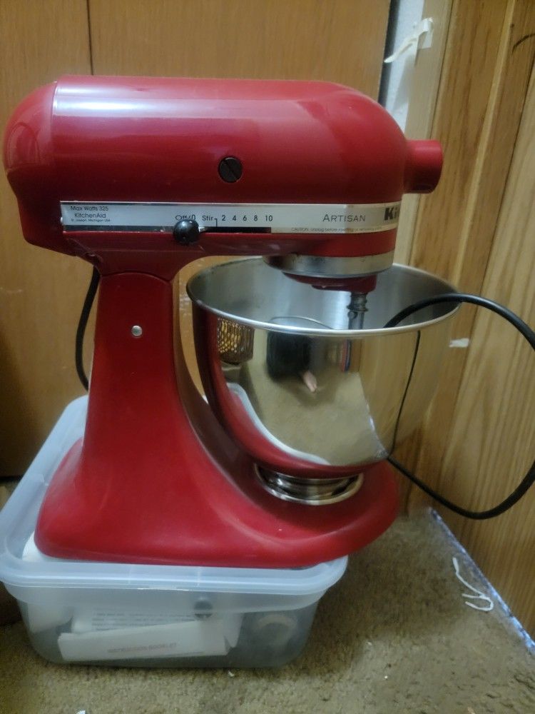 Kitchen Aid mixer And Attachments