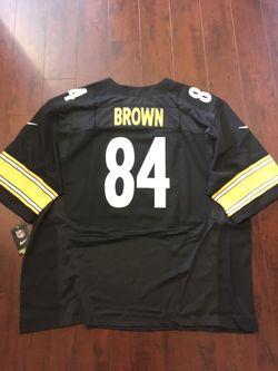 Steelers Brown stitched jerseys size M,L,4X. $50 each